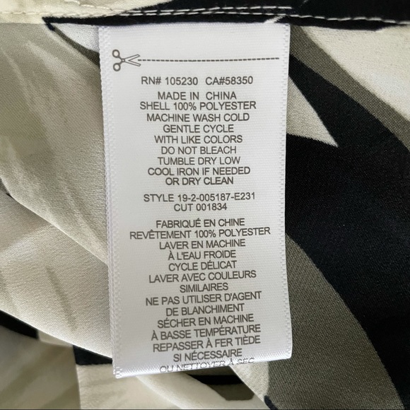 EQUIPMENT Slim Signature Top in True Black Multi - Picture 6 of 6